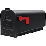 Gibraltar Mailboxes Parsons Medium Capacity Rust-Proof Plastic Post-Mount Mailbox