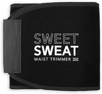 Sweet Sweat Waist Trimmer Extra Coverage - Premium Waist Trainer with more Torso Coverage for a Better Sweat!