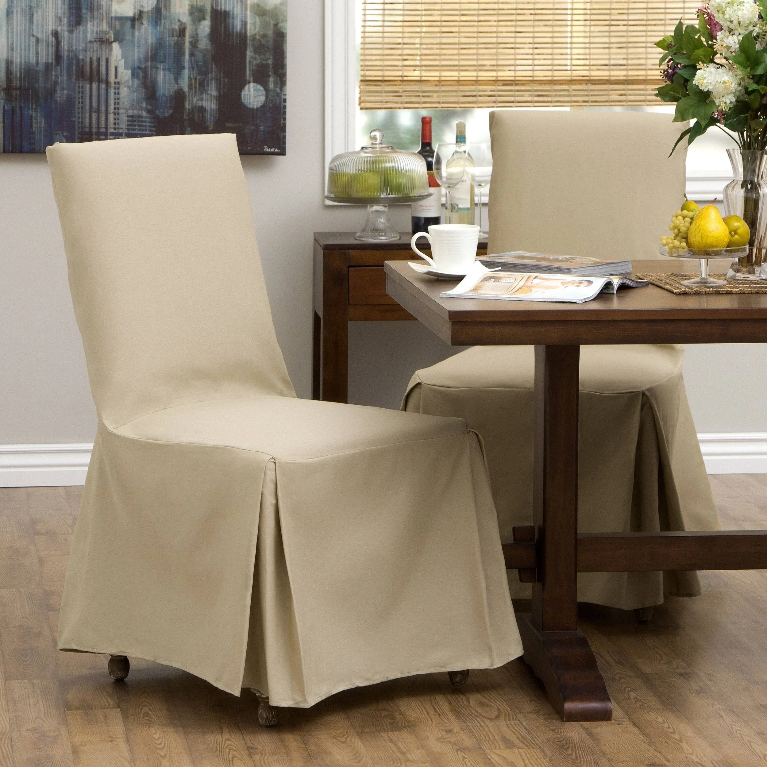 Classic Slipcovers Classic Cotton Duck Dining Chair Slipcovers