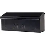 Townhouse Black Galvanized Steel Wall Mount Mailbox Architectural Mailboxes NIB