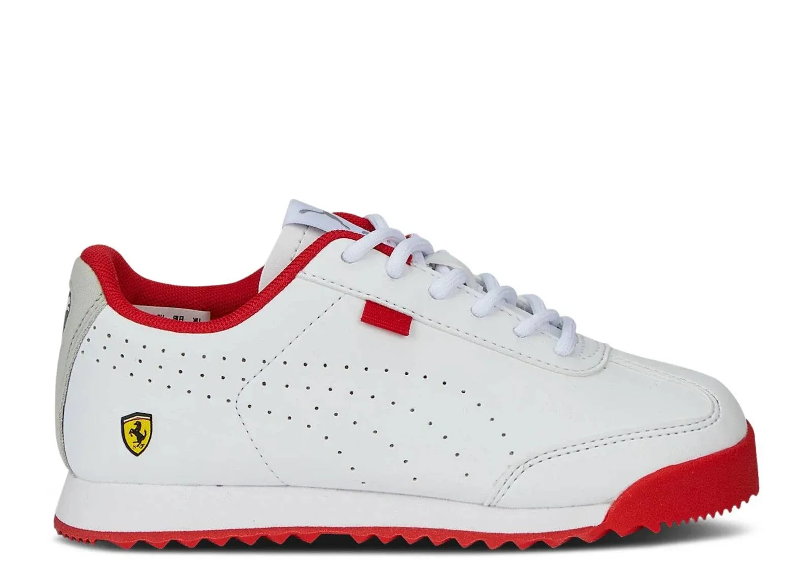 Puma Scuderia Ferrari Roma Via Perforated Little Kids' Motorsports Shoes, White, 13