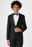 OppoSuits Teen Boys Tuxedo - Jet Set Black - Size: 12