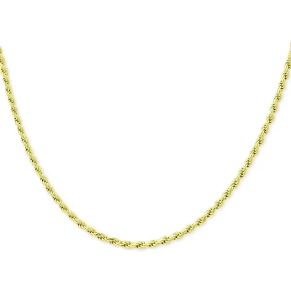 Giani Bernini Rope Link 24 Chain Necklace in 18K Gold-Plated Sterling Silver ...