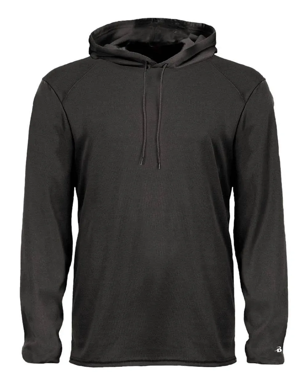 Badger 4105 - B-Core Long Sleeve Hooded T-Shirt - Black - S