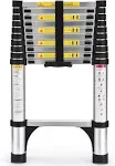 Telescoping Ladder, Soctone 10.5 ft Aluminum Lightweight Extension Ladder