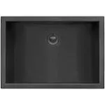 Ruvati 16 x 11 inch Gunmetal Black Undermount Bathroom Sink Stainless Steel