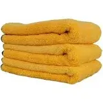 Chemical Guys Professional Grade Premium Silk Banded Microfiber Towels (3 Pack)