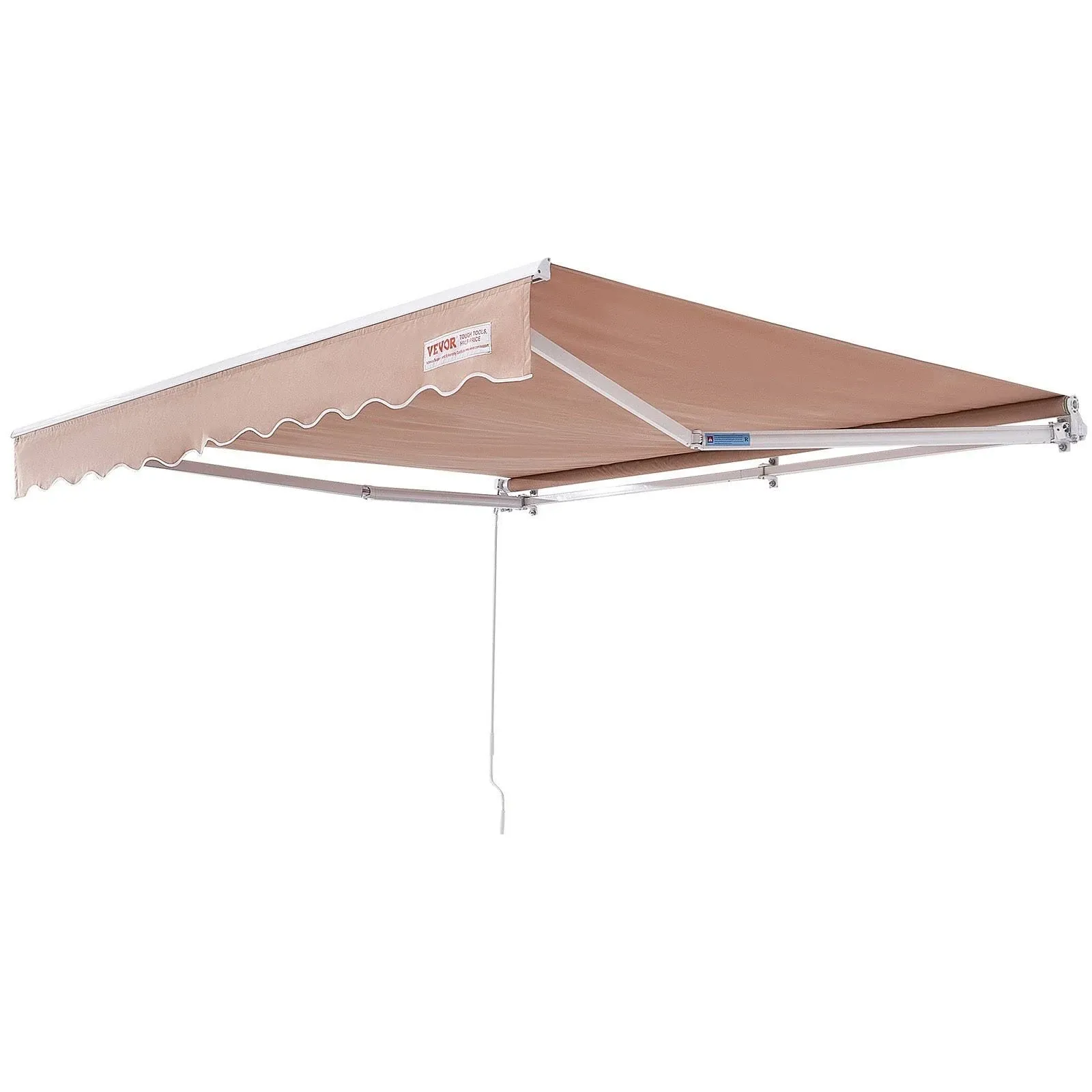 VEVOR Manual Retractable Awning Outdoor Patio Awning Retractable Sun Shade