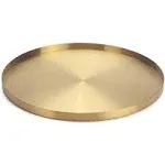 IVAILEX Gold Stainless Steel Round Jewelry and Make up Tray