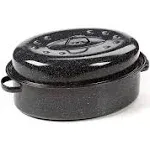 Granite Ware Oval Covered Roaster, 15" - 319796 | Blain's Farm & Fleet