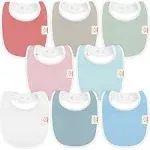 KeaBabies 8-Pack Baby Drool Bibs in Spring