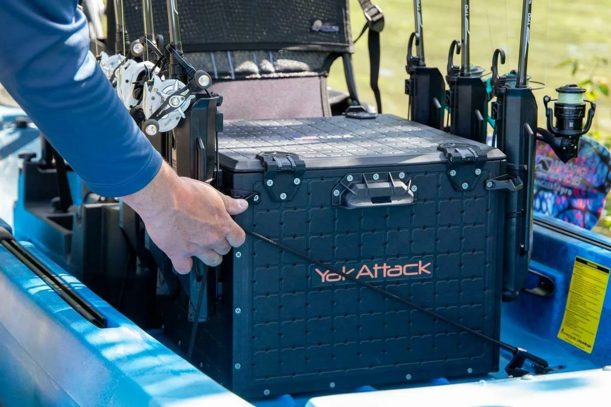 YakAttack BlackPak Pro Kayak Fishing Crate, 16 x 16 in