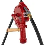 Fill-Rite FR112 Fuel Transfer Rotary Hand Pump w/Discharge Hose, Straight Spout, Vacuum Breaker, & Suction Pipe