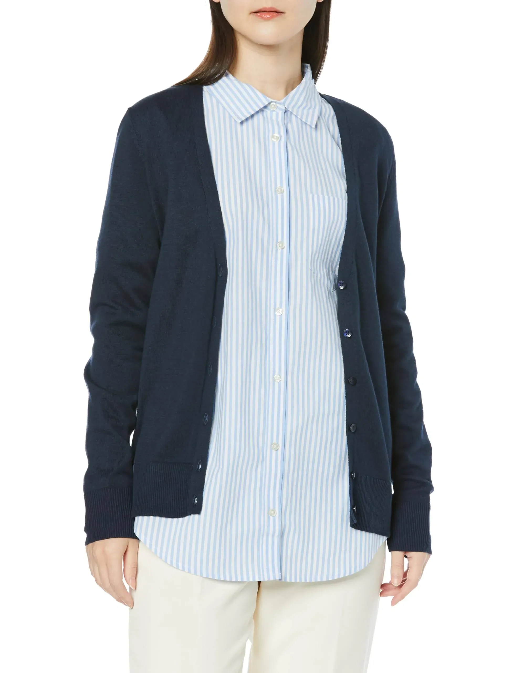 Essentials Women's Lightweight Vee Cardigan Sweater