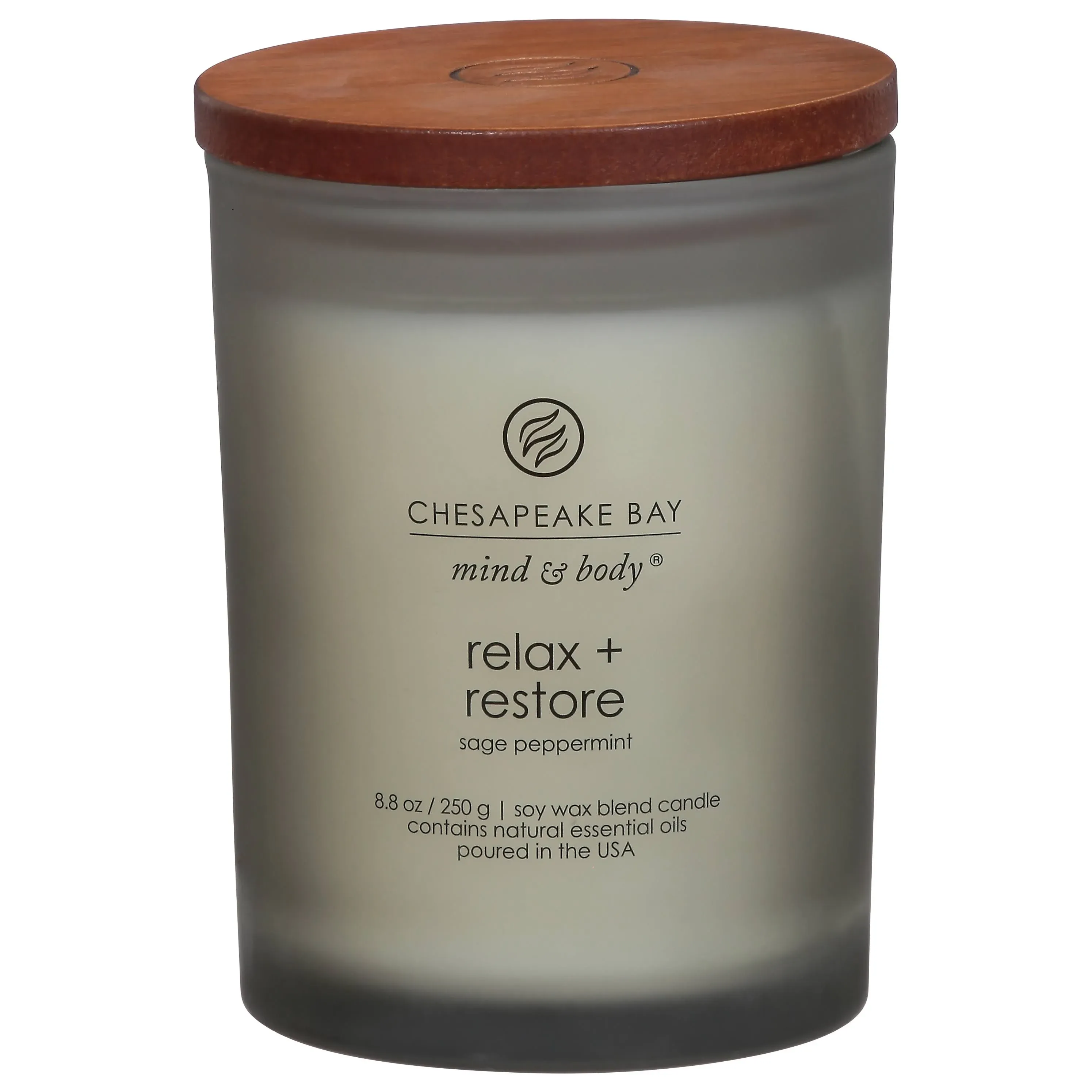 Chesapeake Bay Mind and Body Candle 2015 Relax Restore Sage For Home 8.8 oz