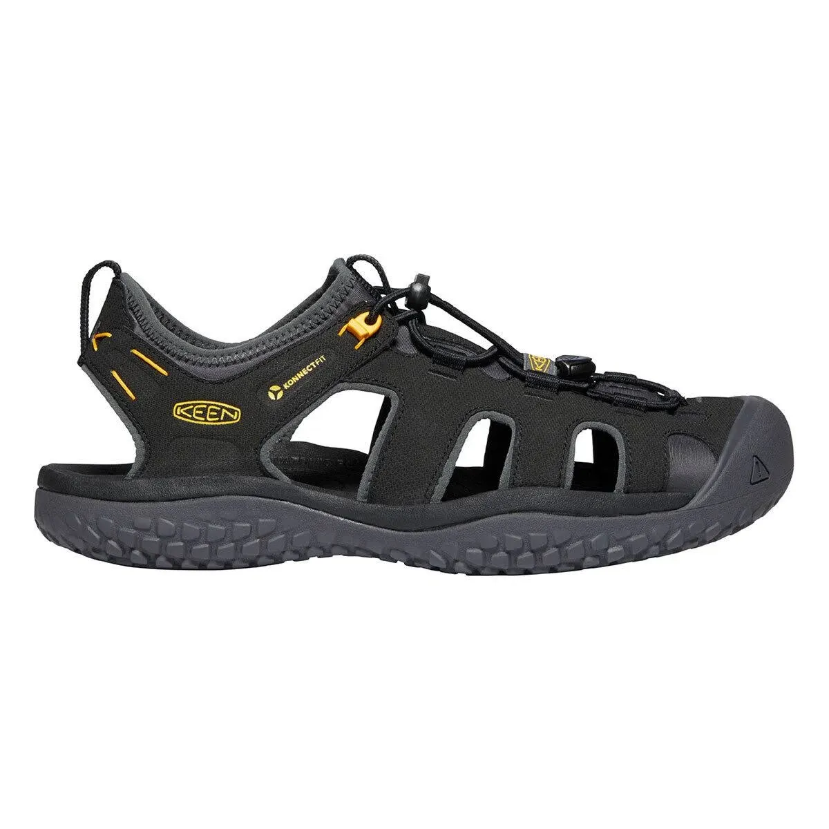 Keen Solr Sandal - Men&s Black/Gold, 10.5