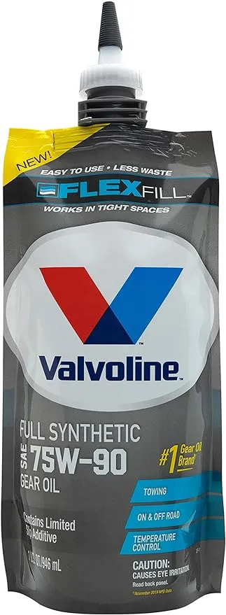 Valvoline Flex Fill SAE 75W-90 Full Synthetic Gear Oil 1 QT Squeeze Pouch