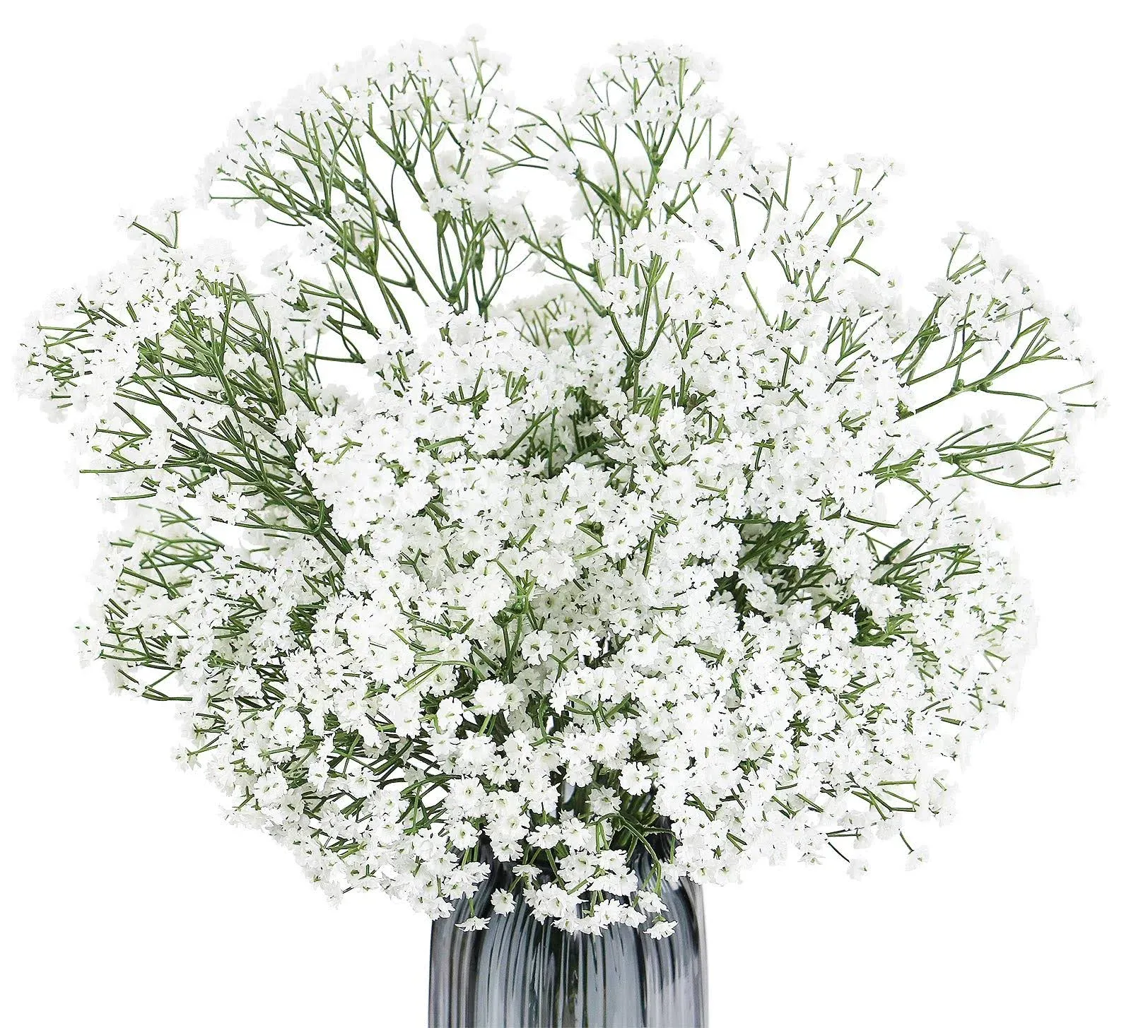 Omygarden White Artificial Gypsophila Baby Breath Artificial Flowers Bulk Hom...