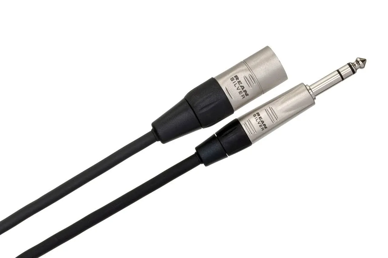 Hosa HSX-005 REAN 1/4" TRS to XLR3M Pro Balanced Interconnect Cable - 5'