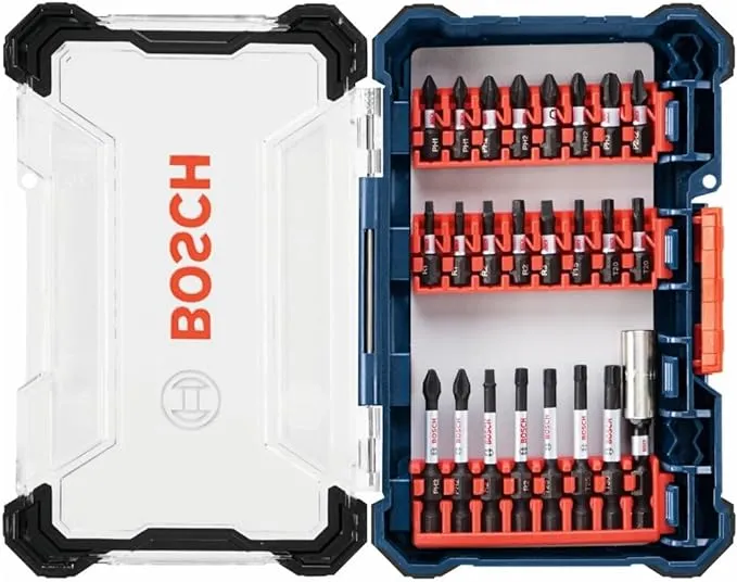 Bosch SDMS38 38 Pc. Impact Tough Screwdriving Custom Case System Set