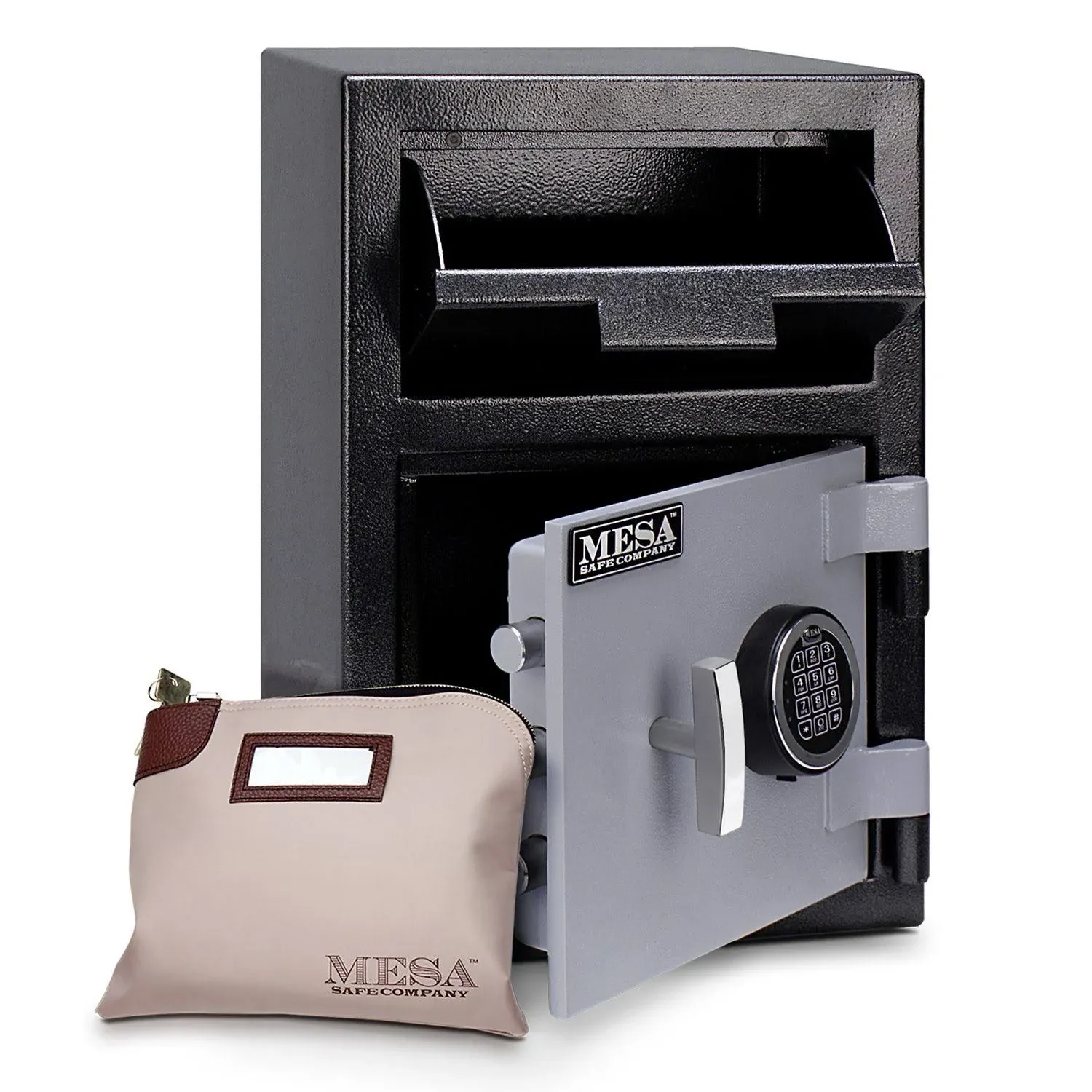 Mesa Safe Company Model MFL2014E Depository Safe with Electronic Lock, Two Tone Gray