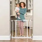 Regalo Easy Step Extra Wide Walk Through Gate - White