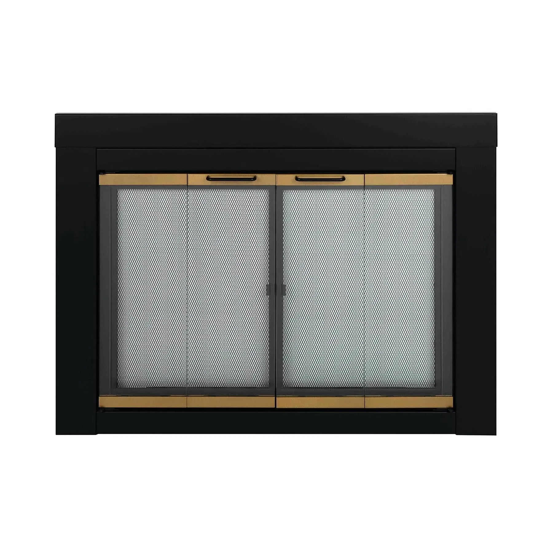 Pleasant Hearth AR-1021 Arrington Fireplace Glass Door, Black, Medium