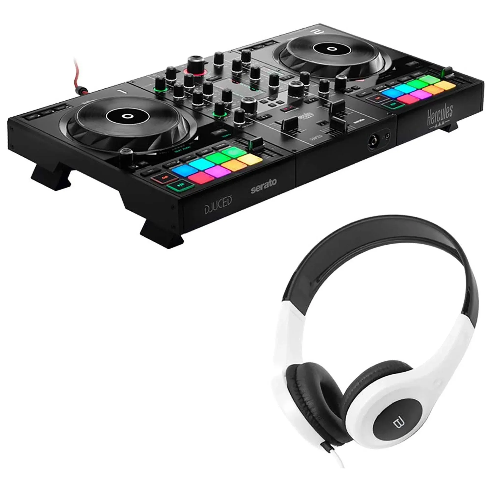 Hercules USB DJ controller with built-in audio interface, AMS-DJC-INPULS<wbr/>E-500