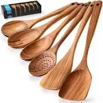 Zulay Kitchen Cooking Spoons 6 Pc.