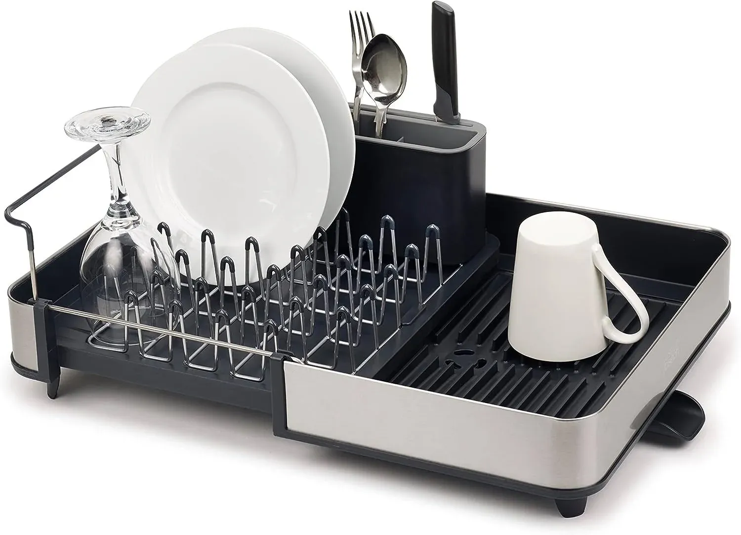 Joseph Joseph Stainless-Steel Extendable Dual Part Dish Rack