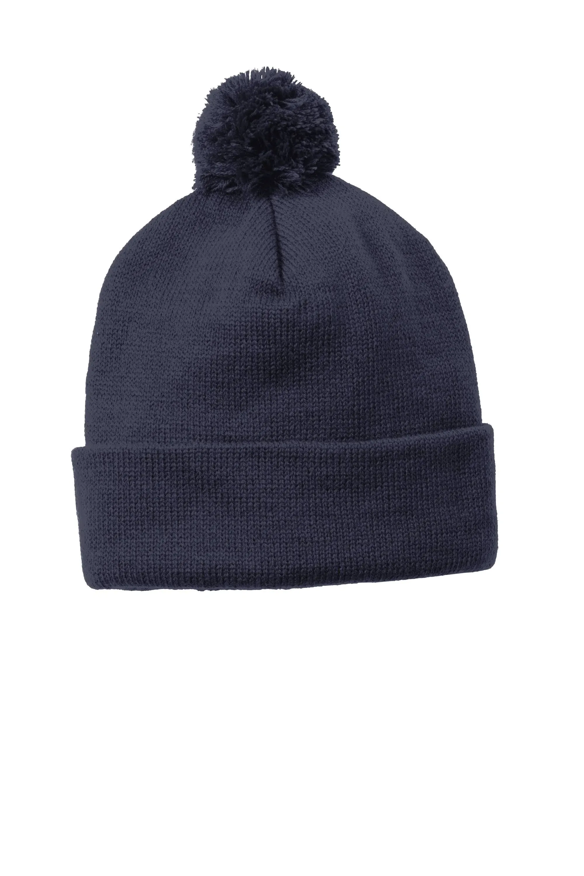 Sport-Tek Solid Pom Pom Beanie - STC37