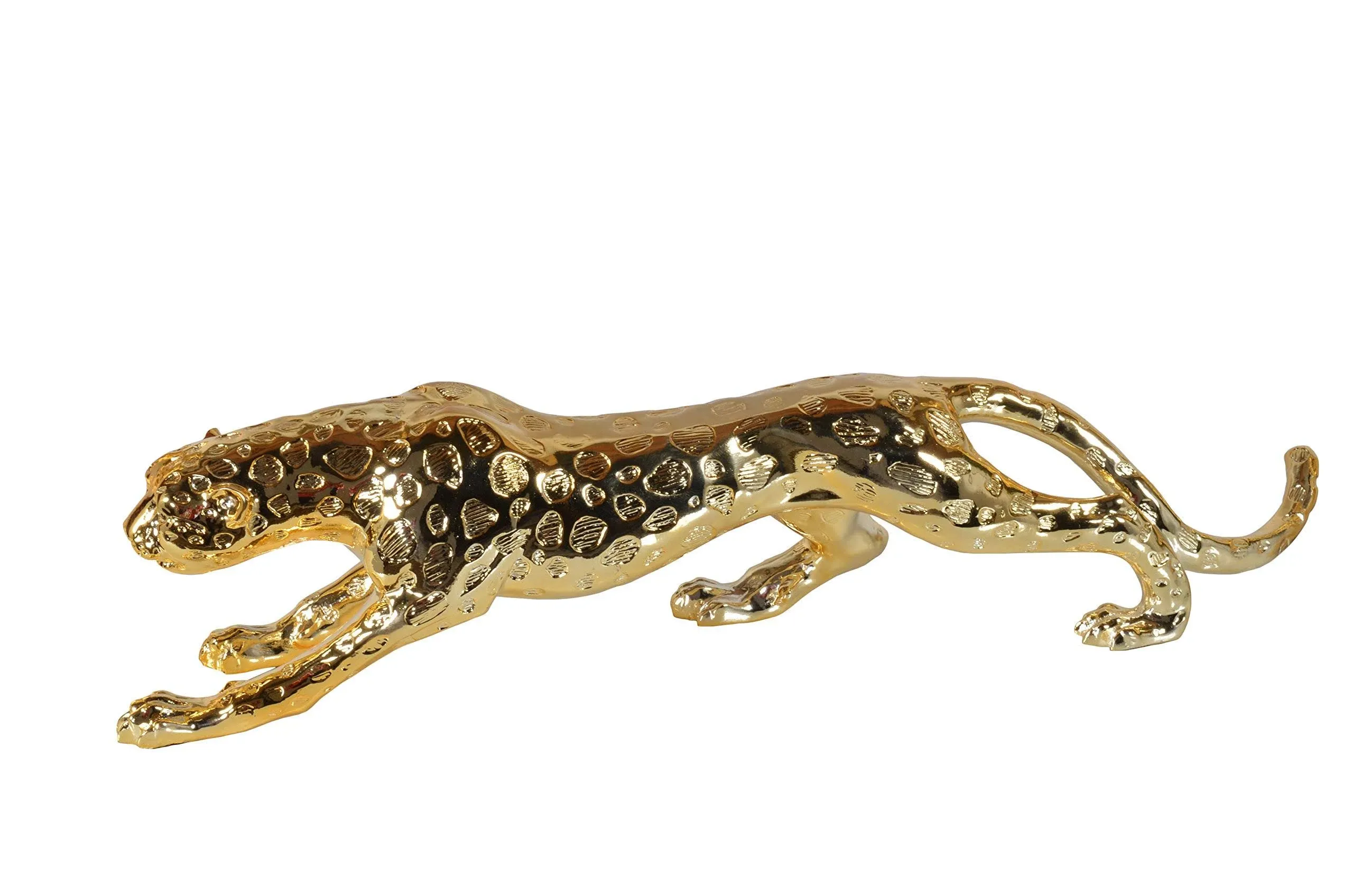 Standing Gilt Leopard 22 Inches Long