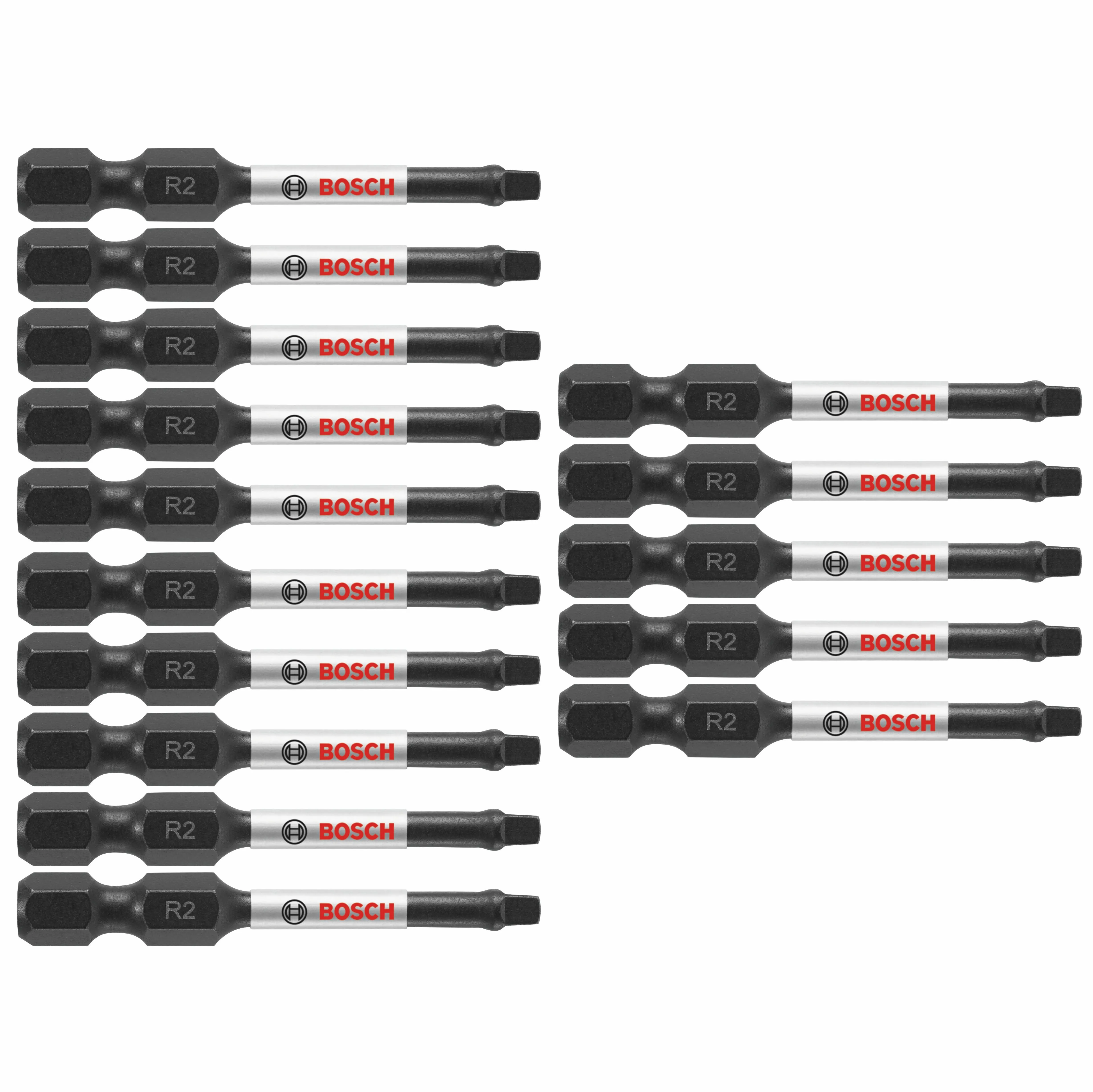 Bosch ITSQ2215 - 15 Pc. Impact Tough 2 in. Square #2 Power Bits