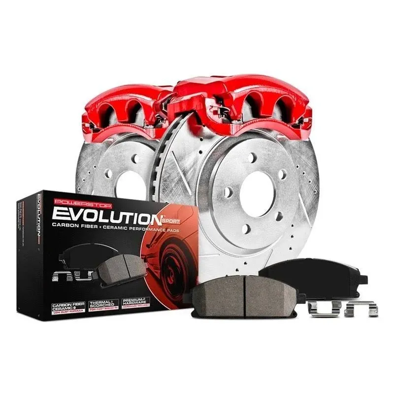 Power Stop KC5411 - Front Z23 Evolution Sport Brake Kit with Calipers