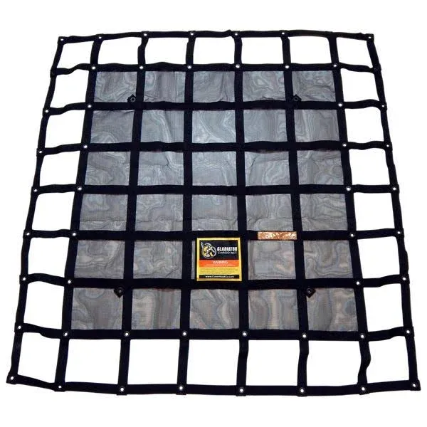 Gladiator Cargo Nets- Heavy Duty Cargo Net - Interior/Roof Rack- Rubicon (GRN-100) 4.8' x 5.3'