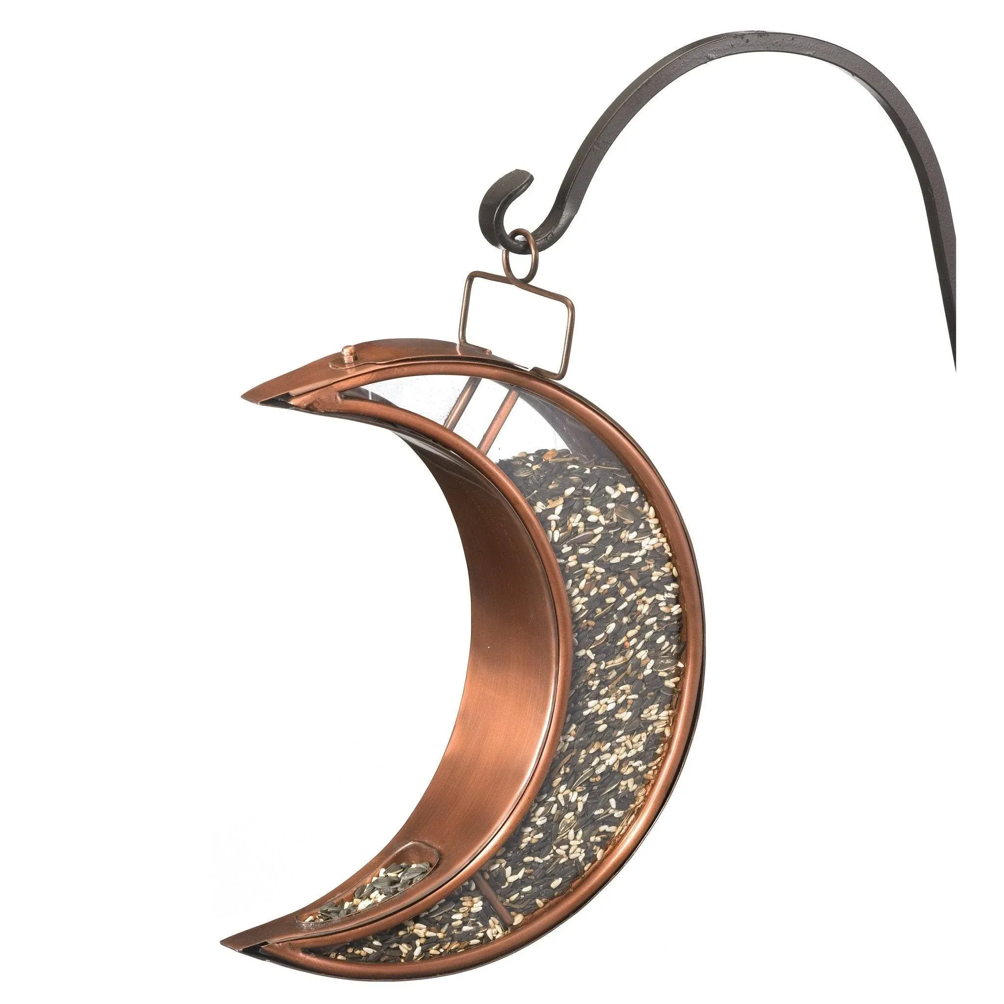 Good Directions Copper Crescent Moon Bird Feeder