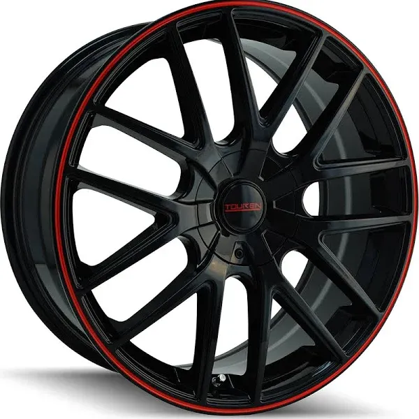 Touren TR60 (3260) Black/Red Ring 16x7 5-110/5-115 42mm 72.62mm