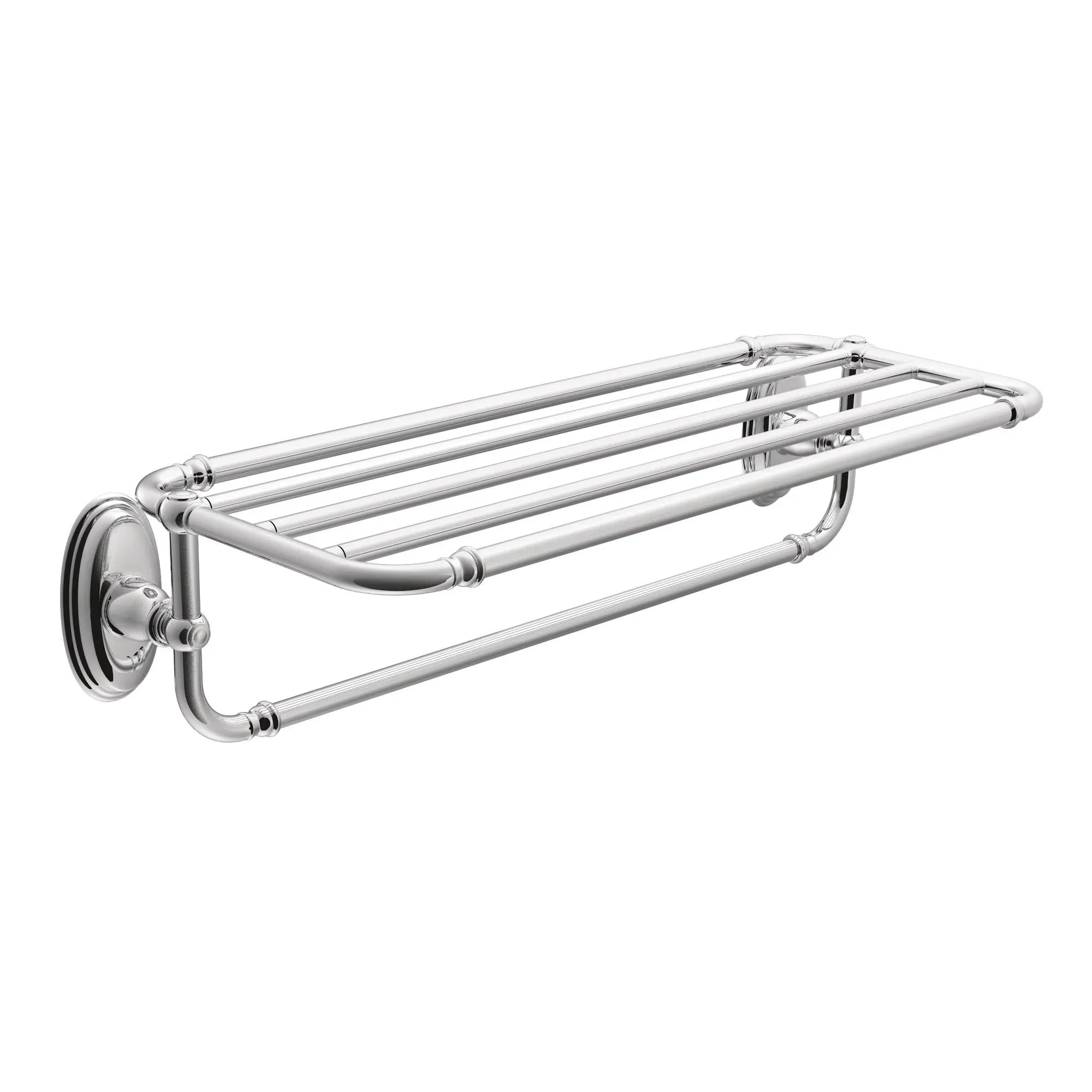 Moen Kingsley Chrome Wall Mount Towel Rack 26.8-in x 6.43-in x 9.6-in Lowes.com