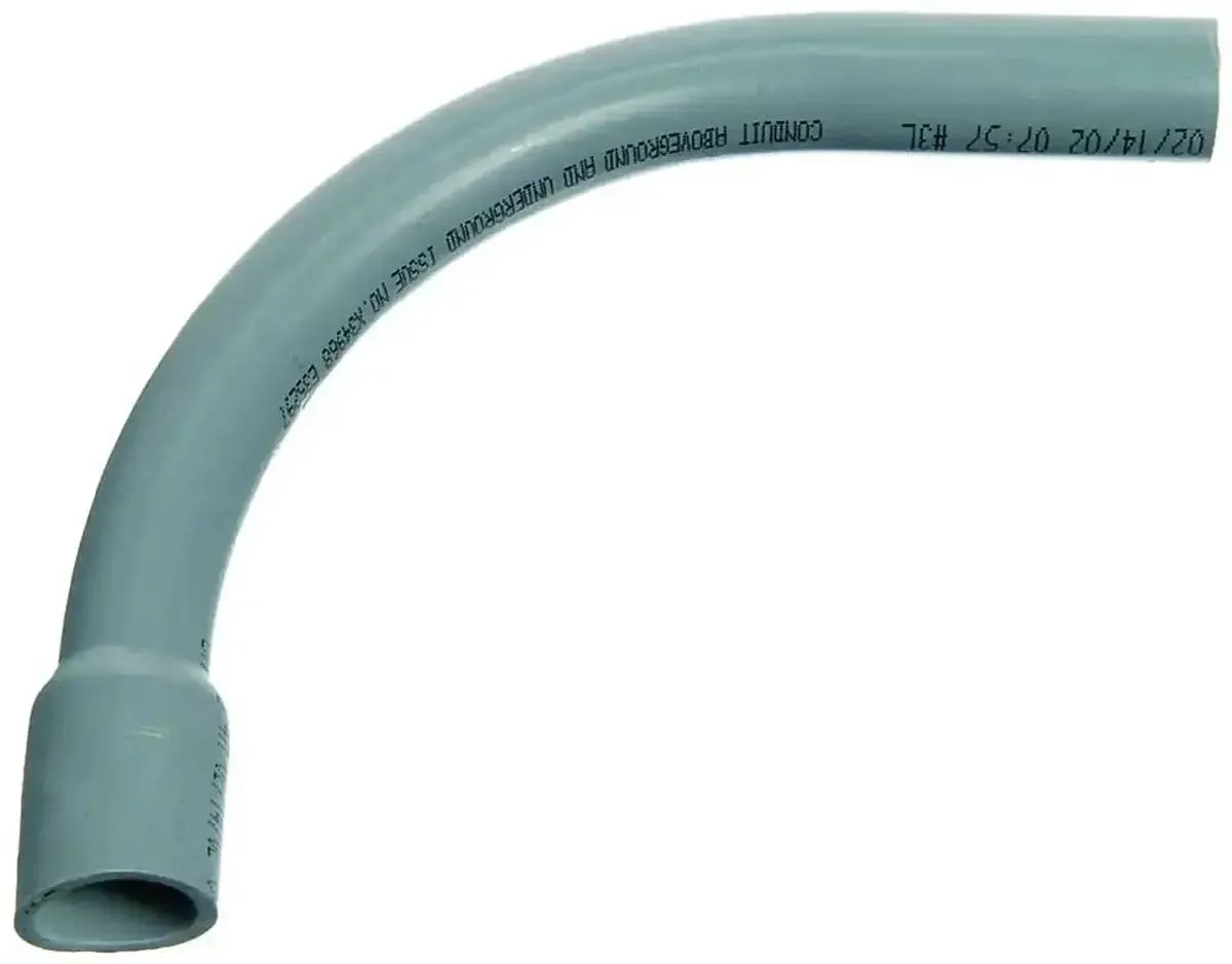 2-Inch Schedule 40 PVC 90 Degree Belled End Elbow