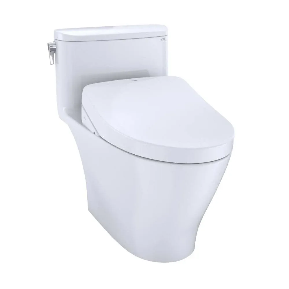 Toto Washlet+ Nexus 1G One-Piece Elongated 1.0 GPF Toilet with S500e Bidet Seat ...