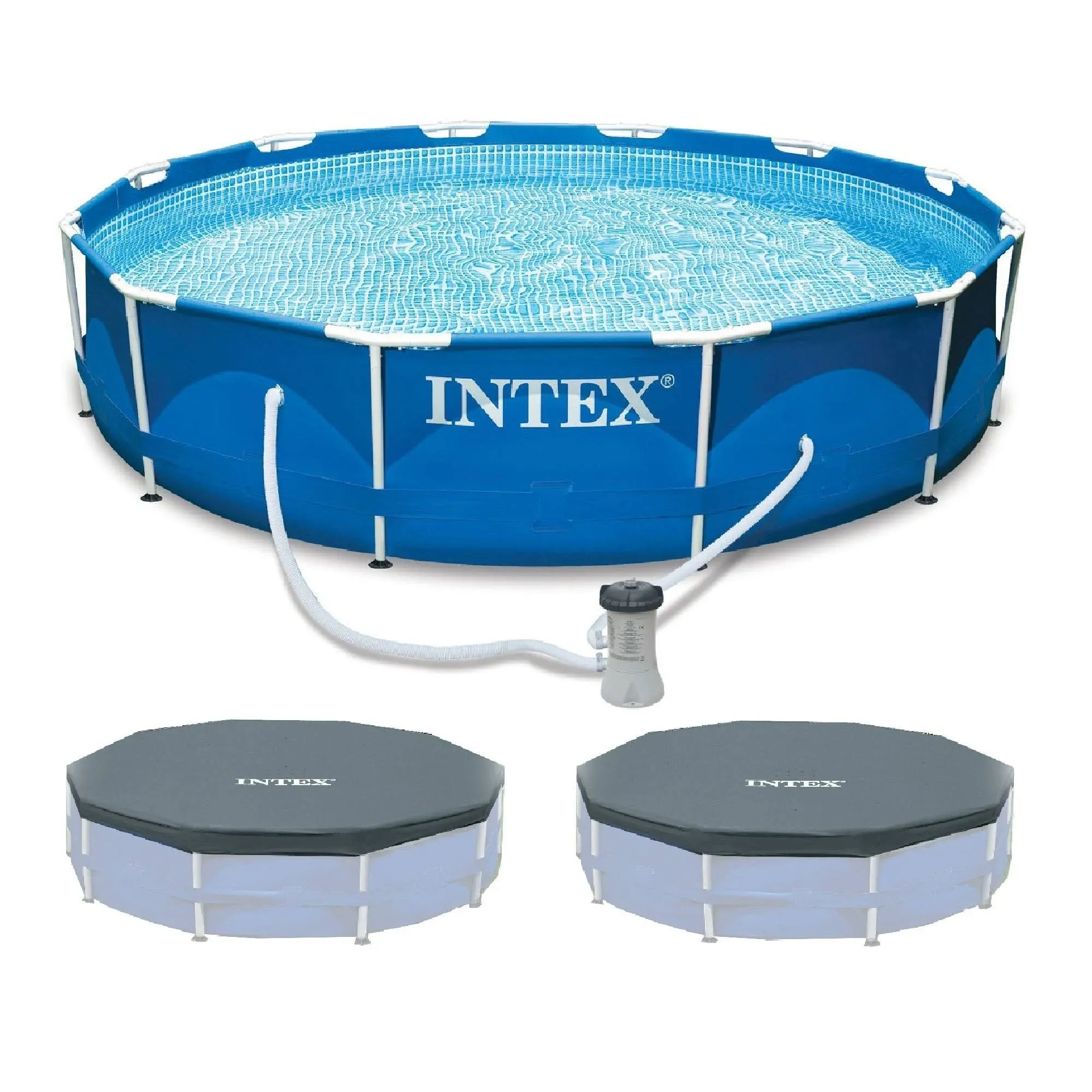 Intex Metal Frame Swimming Pool Filter Pump Pool