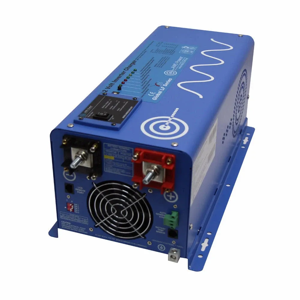 Aims 2000 Watt Pure Sine Inverter Charger with Transfer Switch