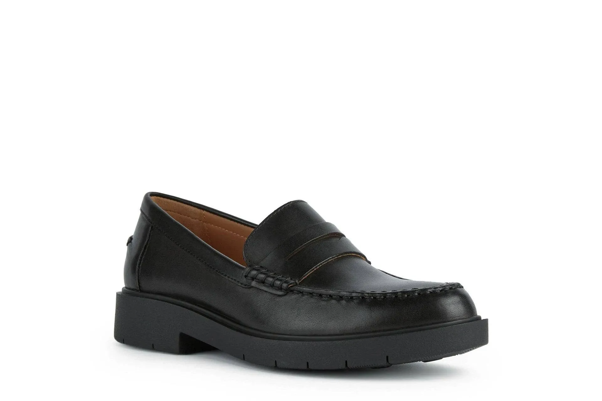 Geox Spherica Penny Loafer in Black at Nordstrom, Size 7.5Us