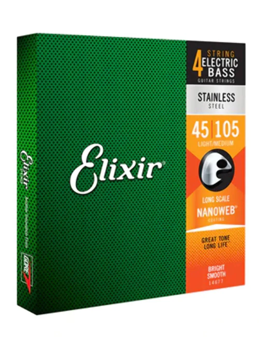 Elixir Stainless Steel Nanoweb Medium Long Scale 4-String Bass Strings