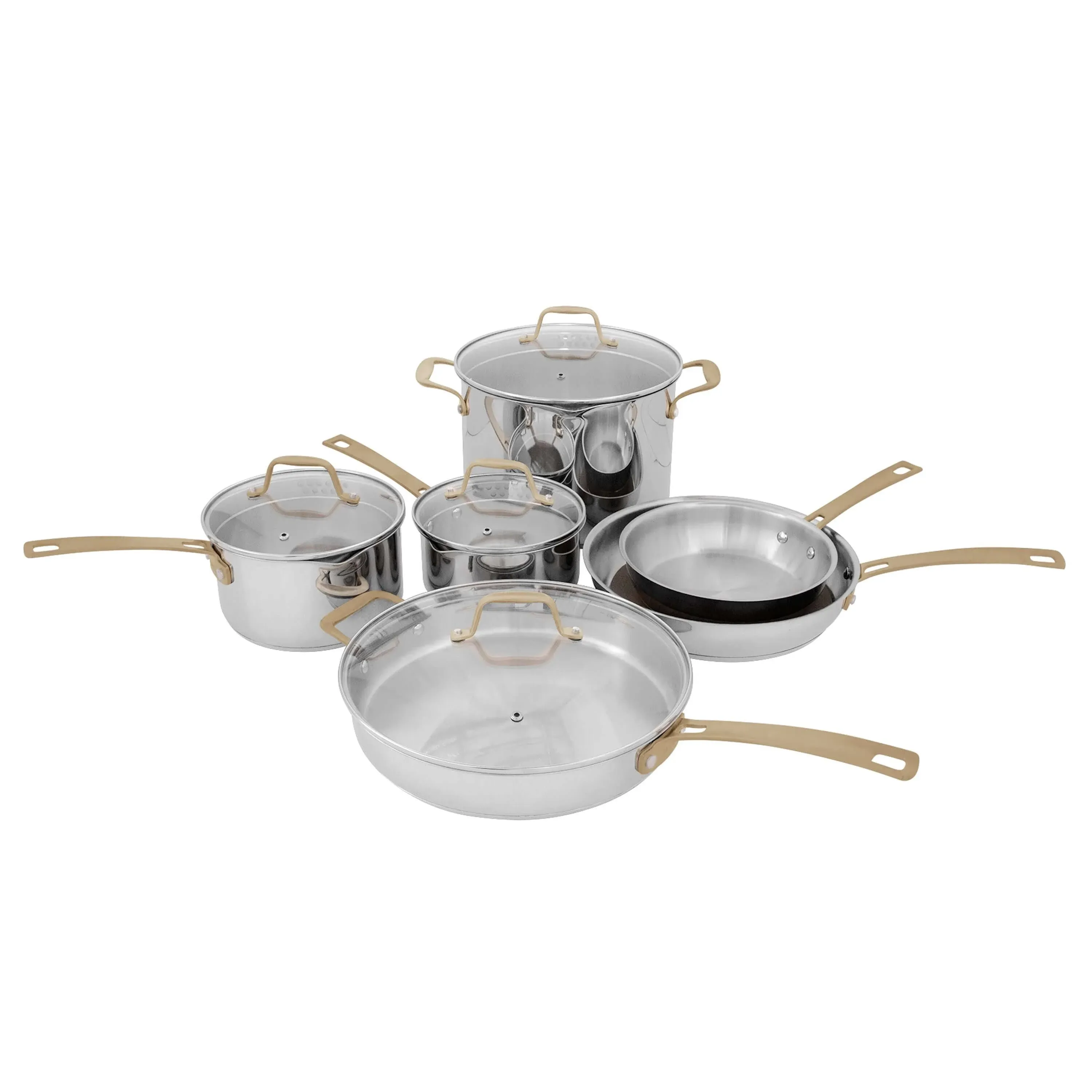 ZLINE 10-Piece Stainless Steel Non-Toxic Cookware Set