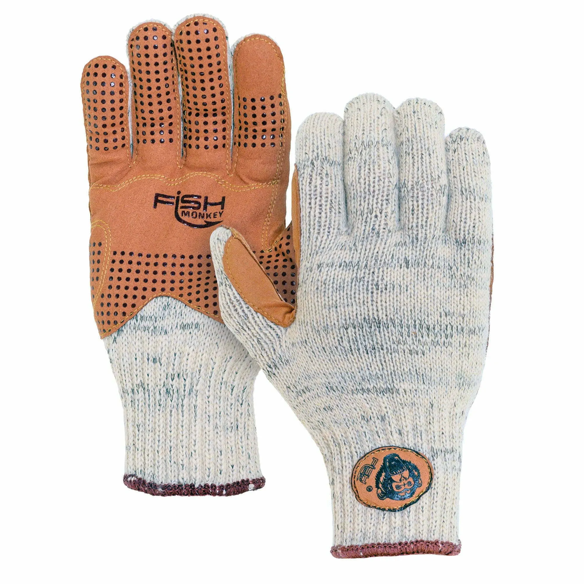 Fish Monkey Men's Wooly Full-Finger Fishing Gloves