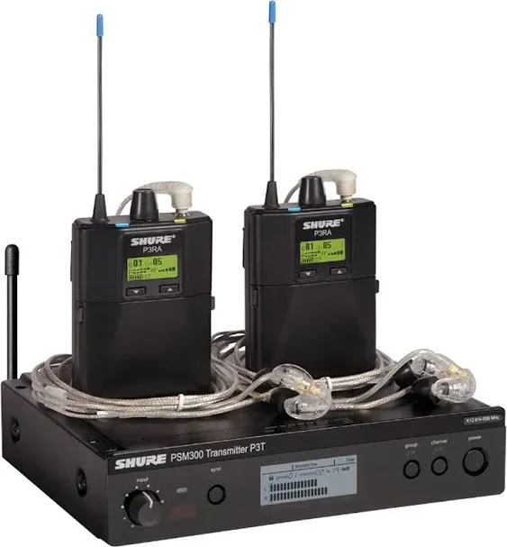 Shure PSM 300 Twin-Pack Pro Wireless In-Ear Monitor Kit G20: 488 to 512 MHz