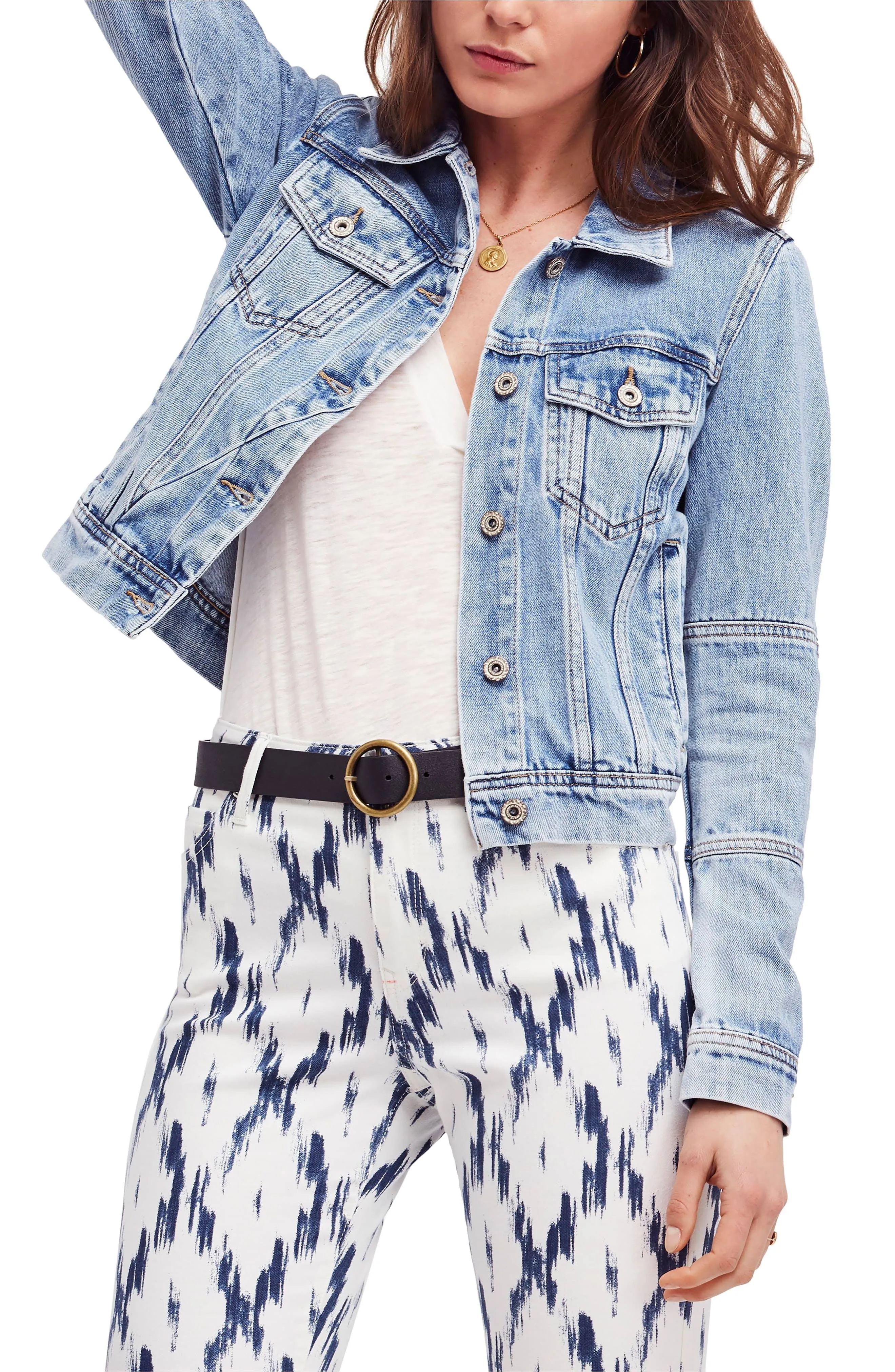 Free People Rumors Denim Jacket