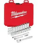 Milwaukee 1/4" Drive 28pc Ratchet & Socket Set - Metric