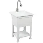 All-in-One 24 in. x 24 in. Freestanding Laundry Utility Sink